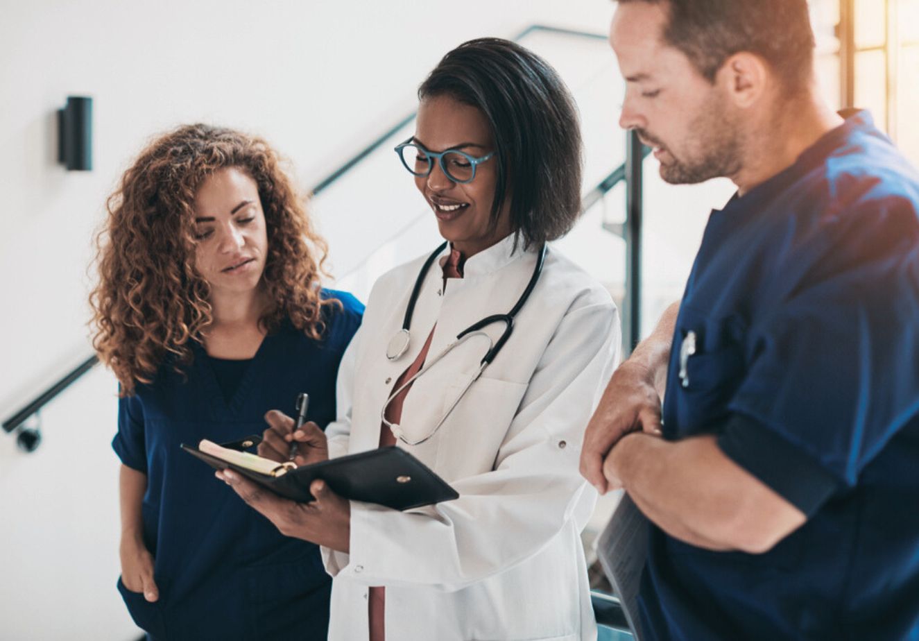 physicians speaking with a doctor about confidential rehab and mental health plan